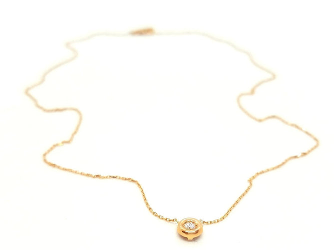 Collier Collier Or rose Diamant 58 Facettes 578950RV