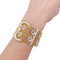 Bracelet Bracelet vintage "Ceinture", or rose et diamants. 58 Facettes 32557