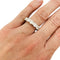 Bague 54 Alliance or blanc et diamants. 58 Facettes 31169