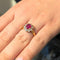 Bague Bague Marguerite or jaune diamants et rubis 58 Facettes 27558