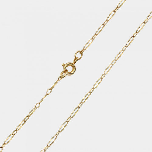 Collier Chaine or jaune maille agrafe 58 Facettes 19-487