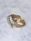Bague Dôme vintage palmes diamants 58 Facettes