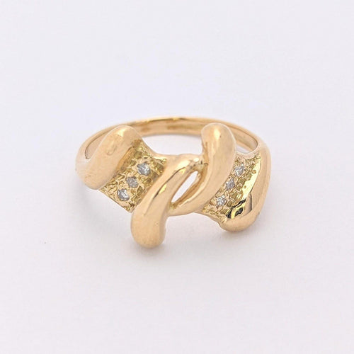 Bague Bague en Or jaune et Diamants 58 Facettes 25934