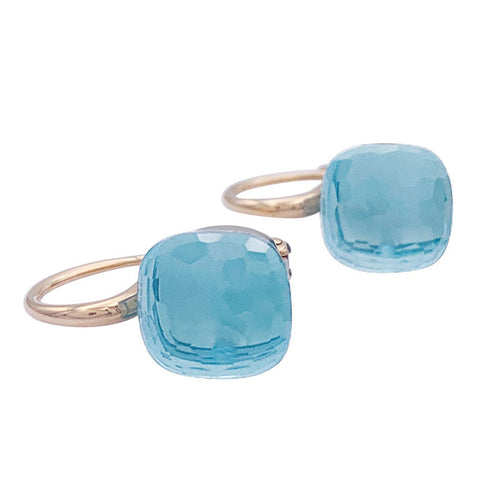 Boucles d'oreilles Boucles d'oreilles Pomellato, "Nudo Classic" topaze bleue, deux ors. 58 Facettes 32850
