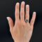 Bague 54 Bague ovale saphir diamants 58 Facettes 22-208