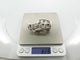Bracelet vintage bracelet HERMES cassiopee 19 cm argent 925 & saphir blanc 58 Facettes 253329