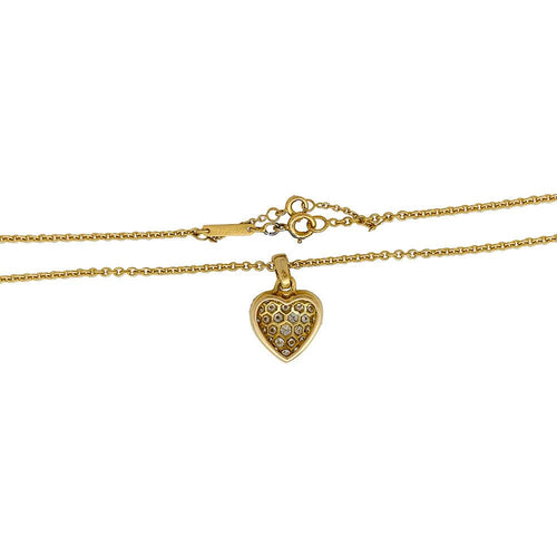 Collier Collier Cartier, "Coeur", or jaune, diamants. 58 Facettes 31312