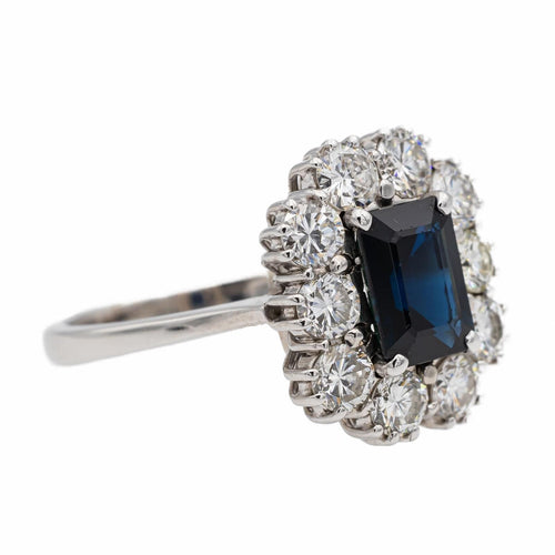 Bague 55 Bague Or blanc Saphir 58 Facettes 2602108CN