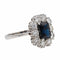 Bague 55 Bague Or blanc Saphir 58 Facettes 2602108CN