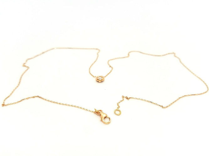 Collier Collier Or rose Diamant 58 Facettes 578950RV