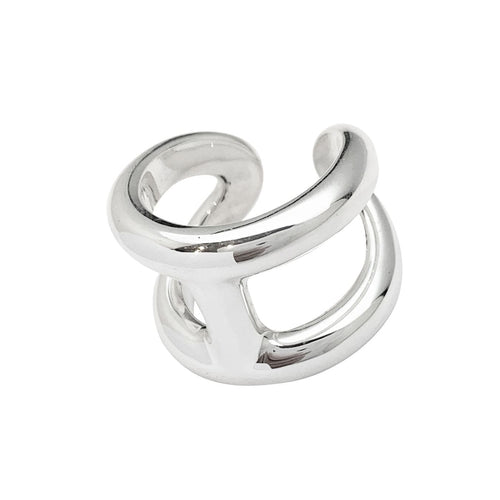 Bague 52 Bague Hermès, "Osmose", argent. 58 Facettes 30733