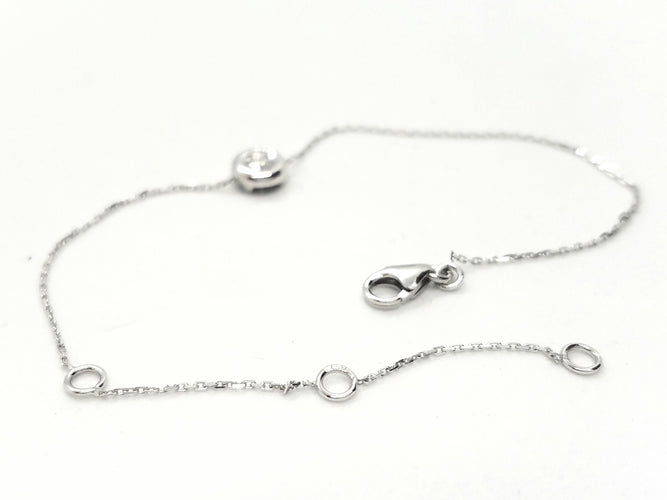 Bracelet Bracelet Or blanc Diamant 58 Facettes 579025RV