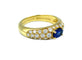 Bague BOUCHERON. Bague vintage or jaune, saphir et diamants 58 Facettes