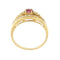 Bague Bague bandeau avec rubis et diamants 58 Facettes 22744