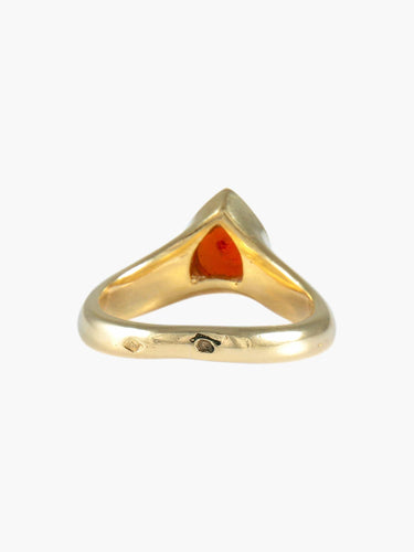Bague Or Jaune / Corail / 46 BAGUE VAN CLEEF & ARPELS CORAIL & OR 58 Facettes BO/220006 STA