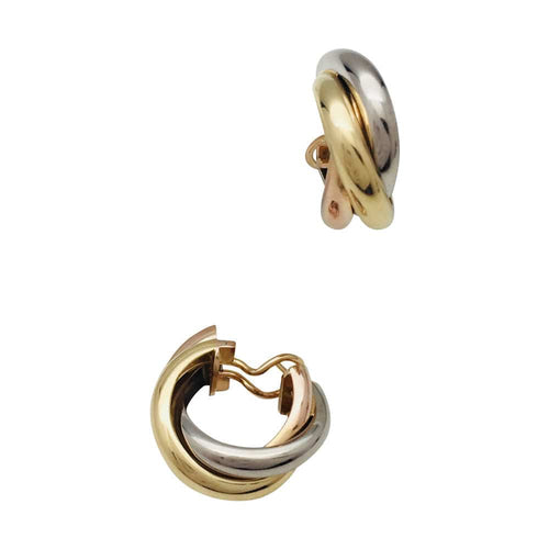 Boucles d'oreilles Boucles d'oreilles Cartier, "Trinity", trois ors, grand modèle 58 Facettes 30797