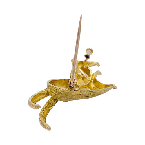 Broche Broche "Bouquetin" en or jaune. 58 Facettes 32331
