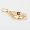 Pendentif Pendentif or en goutte et saphir 58 Facettes 15-003