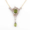 Collier Collier or jaune et Argent Napoléon III orné de Péridot 58 Facettes 0