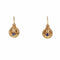 Boucles d'oreilles Dormeuses saphirs et or 58 Facettes 21-009B