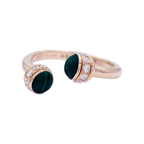 Bague 52 Bague Piaget "Possession", or rose, malachite, diamants. 58 Facettes 32702
