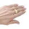 Bague 54 Bague Chaumet, "Chevalière Coeur", or jaune, diamants. 58 Facettes 32137
