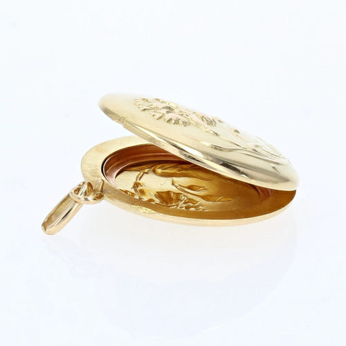 Pendentif Médaillon en or ancien aux oeillets 58 Facettes 22-422
