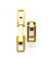 Boutons de manchette Jaune / Or 750‰ Boutons de manchettes Or et saphirs 58 Facettes 230012SP