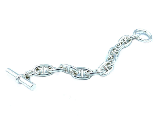 Bracelet HERMÈS. Bracelet Chaîne d’ancre TGM 58 Facettes