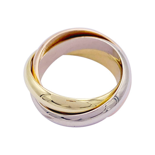 Bague 51 Bague Cartier, Trinity, trois ors. 58 Facettes 32449
