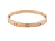 Bracelet bracelet CARTIER love 17 cm en or rose 18k 10 diamants 0.96 ct 58 Facettes 253427