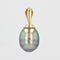Pendentif Pendentif perle de tahiti grise en poire 58 Facettes 22-424A