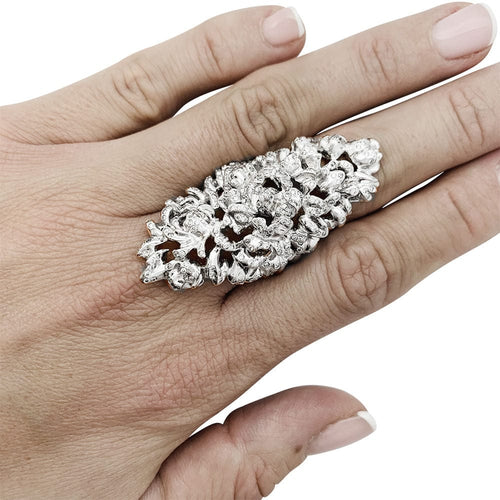 Bague 56 Bague Repossi "Nérée" en or blanc et diamants. 58 Facettes 30811