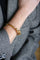 Bracelet Bracelet Hermès doré tête de cheval 58 Facettes