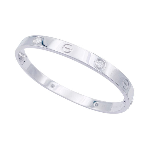Bracelet Bracelet Cartier, "Love", or blanc et diamants. 58 Facettes 32615