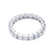 Bague 54 Alliance tour complet or blanc, diamants. 58 Facettes 32467