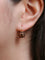 Boucles d'oreilles Boucles d'oreilles dormeuses Or jaune Grenats 58 Facettes J266