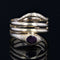 Bague 54 Bague ancienne serpent en or et grenat 58 Facettes 22-568