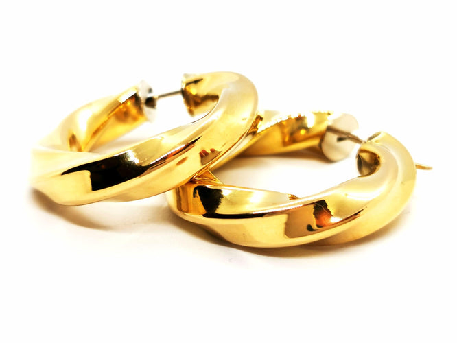 Boucles d'oreilles Boucles d'oreilles Créoles Or jaune 58 Facettes 1751502CN