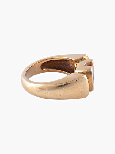 Bague Bague Jonc Or Jaune Rubis Diamants 58 Facettes