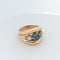 Bague Bague or rose diamants et saphir 58 Facettes 25506