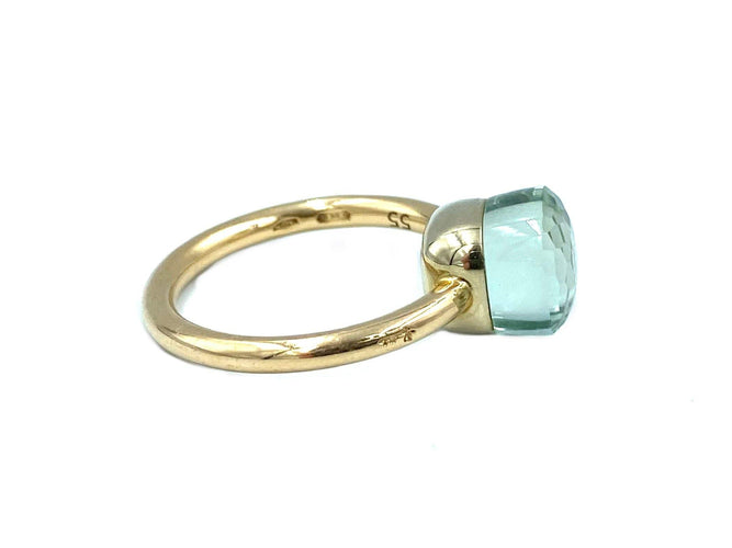 Bague POMELLATO. Bague Nudo petit modèle or rose et prasiolite 58 Facettes