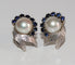 Boucles d'oreilles Boucles d'Oreilles Perle Et Saphirs 58 Facettes 512