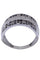 Bague 60 BAGUE MODERNE DIAMANTS NOIRS ET BLANCS 58 Facettes 071301