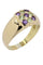 Bague BAGUE MODERNE TOURMALINES ET AMETHYSTES 58 Facettes 041621