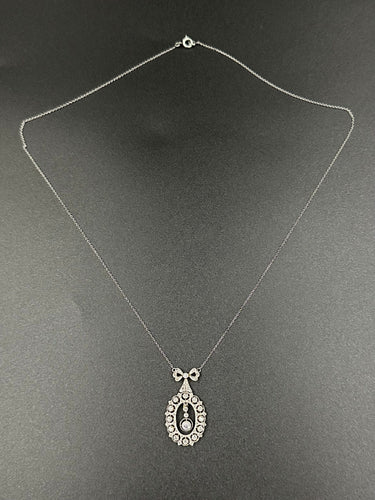 Pendentif Pendentif Négligé Belle-Epoque Or Platine Diamants 58 Facettes