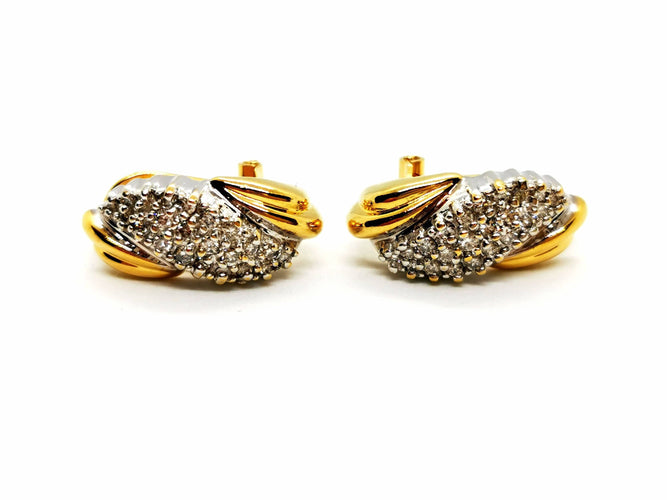 Boucles d'oreilles Boucles d'oreilles Or jaune Diamant 58 Facettes 1480608CN