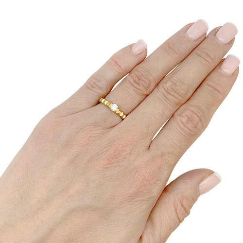 Bague 48 Bague Boucheron, "Clou de Paris", or jaune, diamant. 58 Facettes 32044