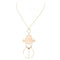 Collier Ginette NY Collier Jumbo Tanger on Chain Or rose 58 Facettes 2322867CN