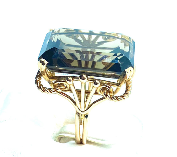 Bague Bague Or jaune Topaze 58 Facettes